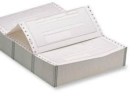 recibo en papel continuo