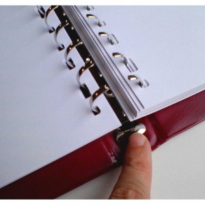 Libro de actas con hojas para impresora